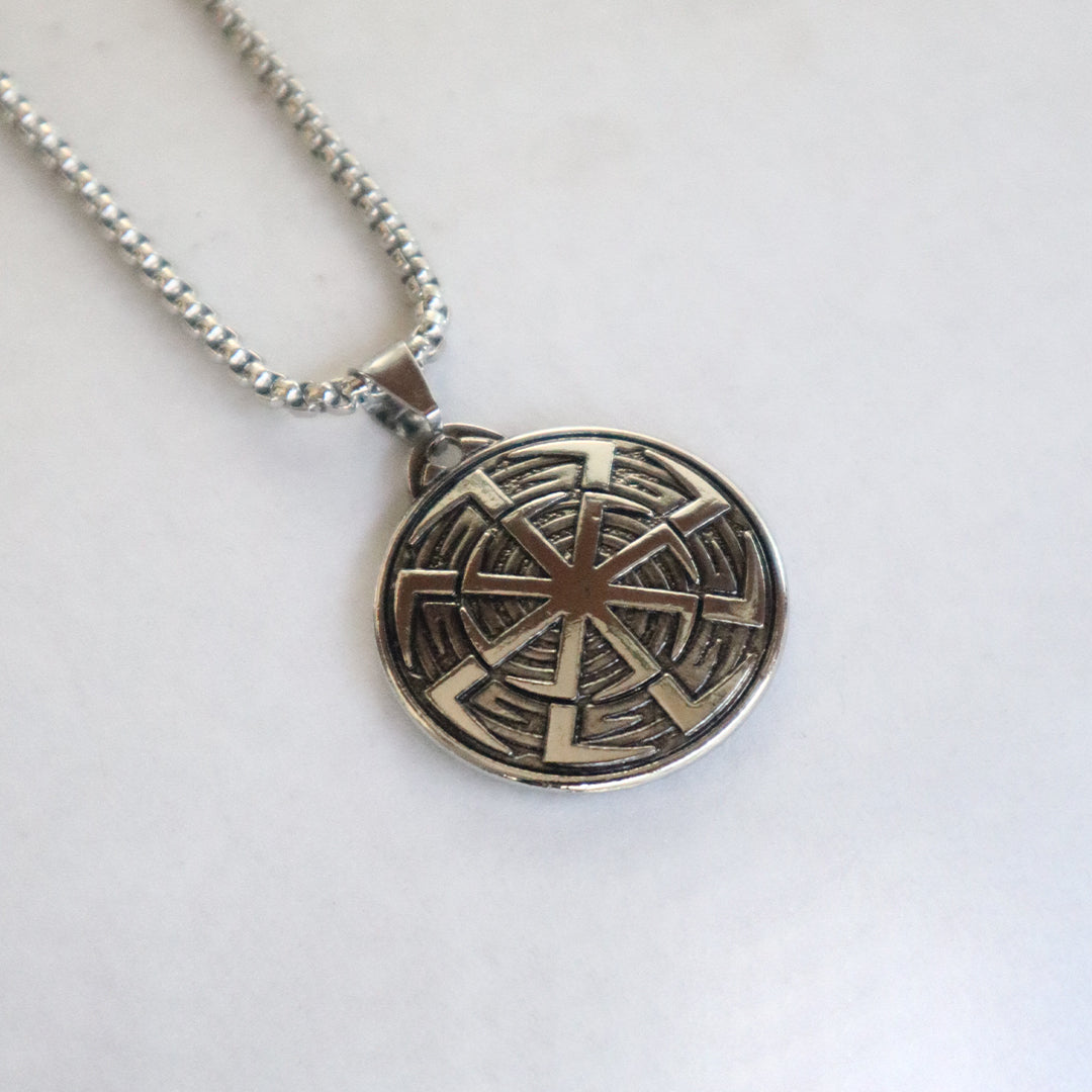 Solar Wheel Pendant for Men