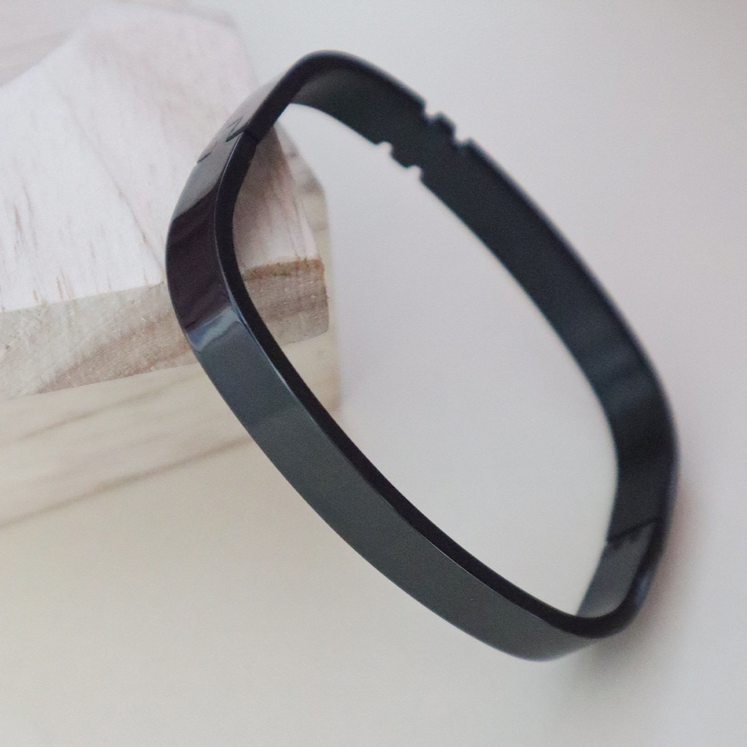 Minimalist Square Cuff Bracelets With Matt Finish For Men