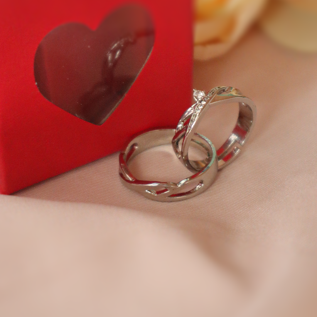 Twilight Sparkle Solitaire Couple Rings