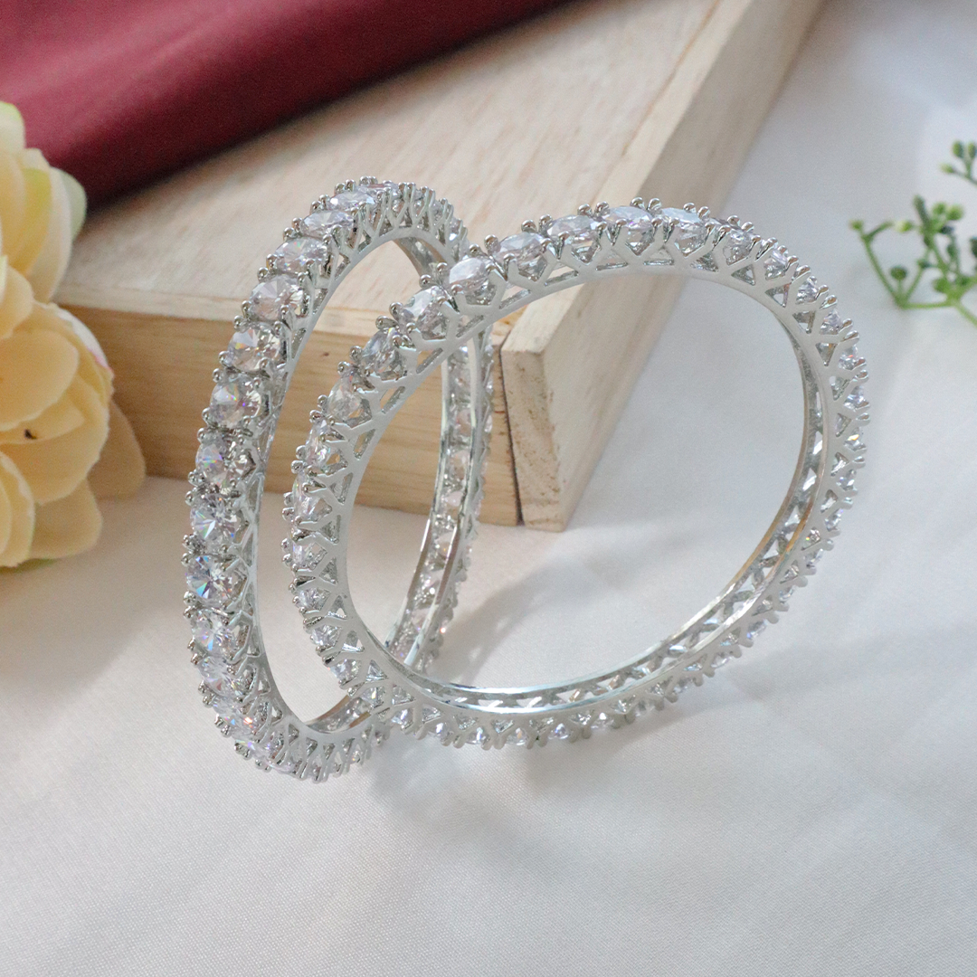 Crystal Crown American Diamond Bangles