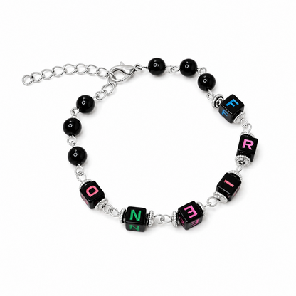 Friend Square Beaded Bracelet Friendship Day Bracelets for Kids, Boys & Girls