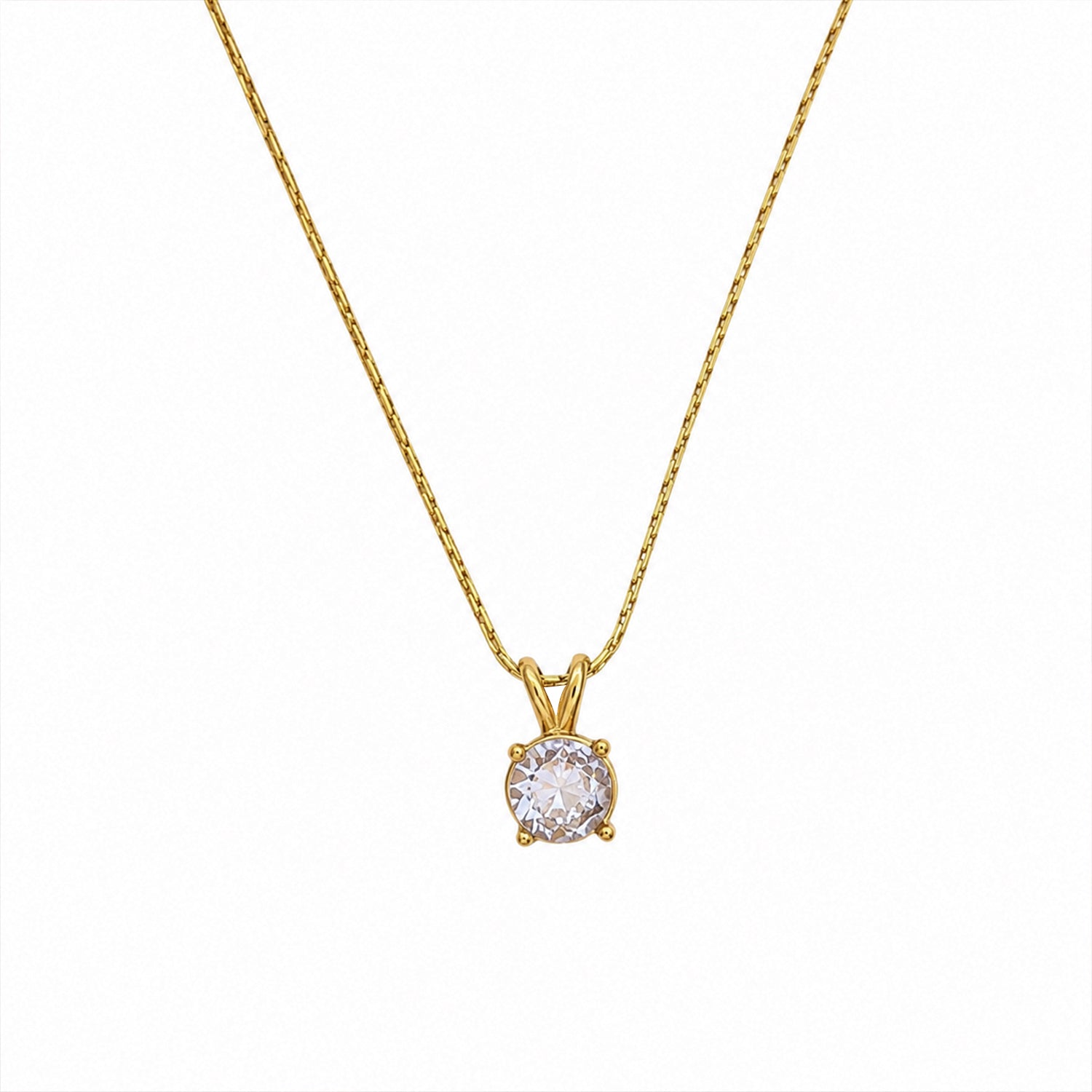 Odeon Solitaire AD Stone Pendant For Girls & women