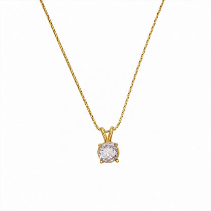 Odeon Solitaire AD Stone Pendant For Girls & women