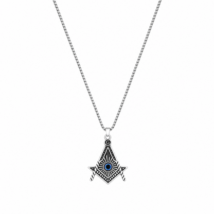 Masonic Square & Compass Pendant for Men & Boys
