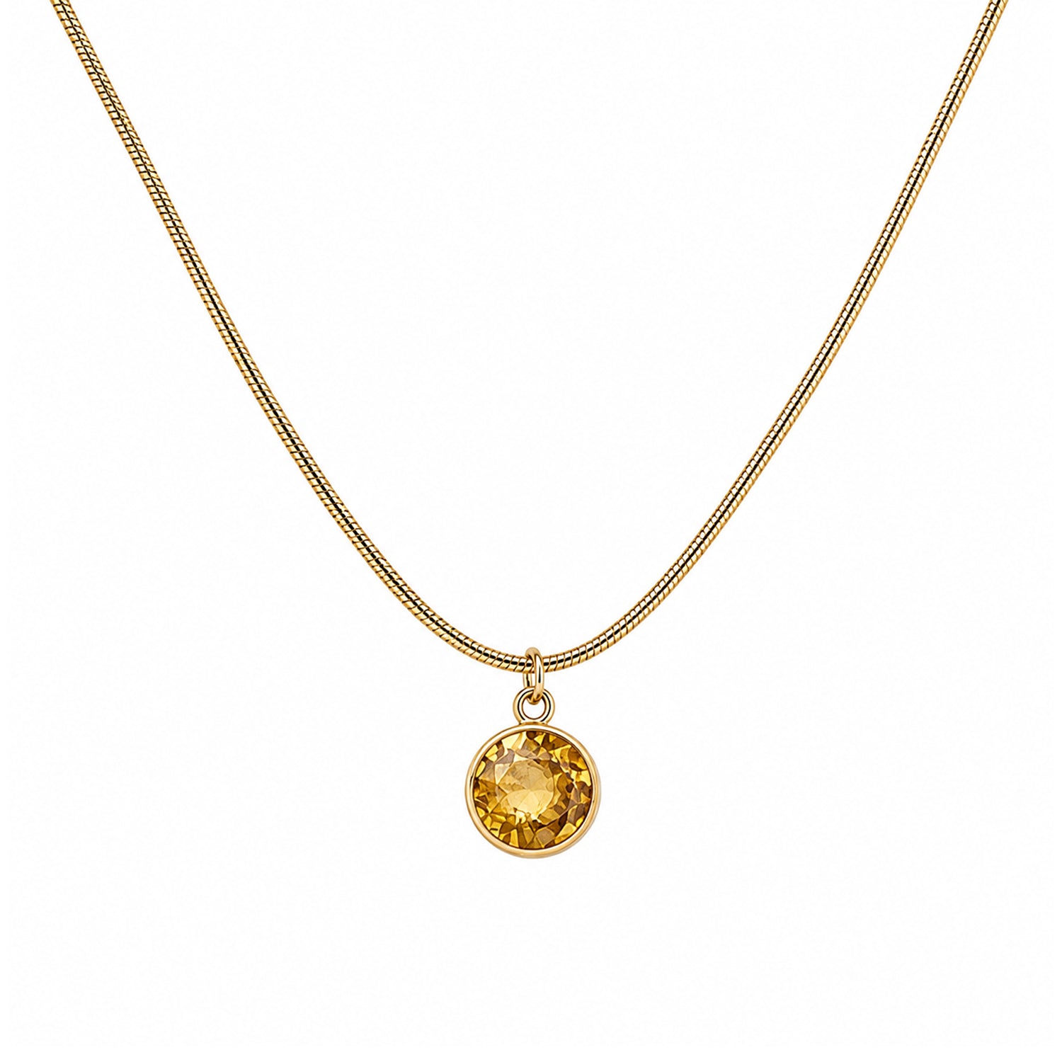 Luxury Emerald Round Crystal Stone Pendant for Girls & women