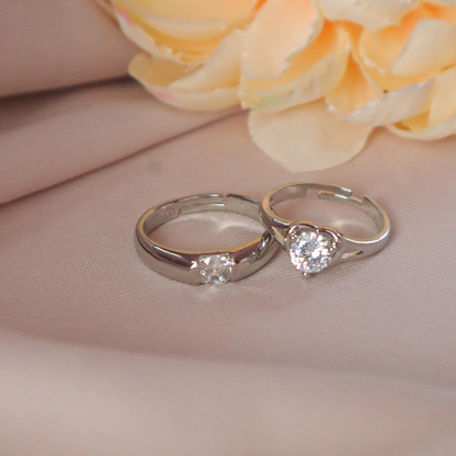 Eternal Bond Solitaire Couple Rings