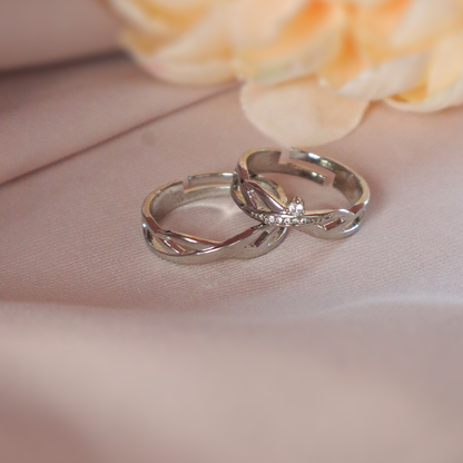 Twilight Sparkle Solitaire Couple Rings