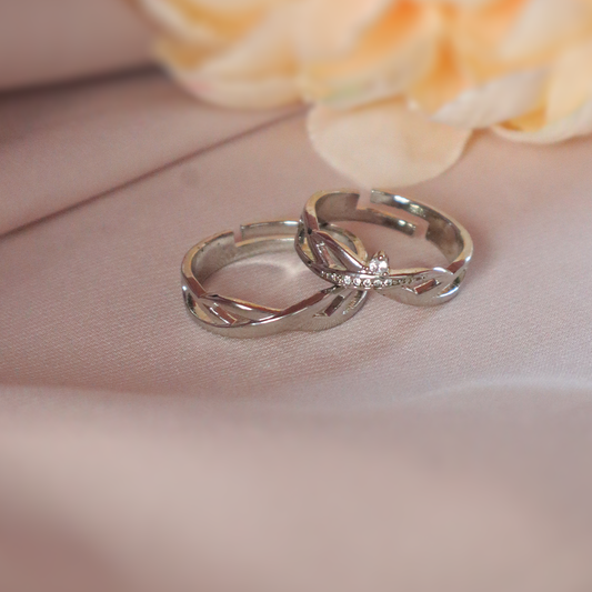 Twilight Sparkle Solitaire Couple Rings