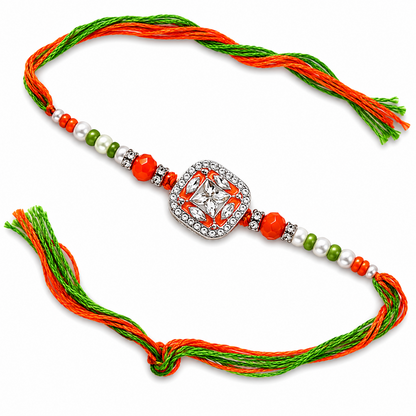 Handcrafted Tricolor Raksha Bandhan Rakhi