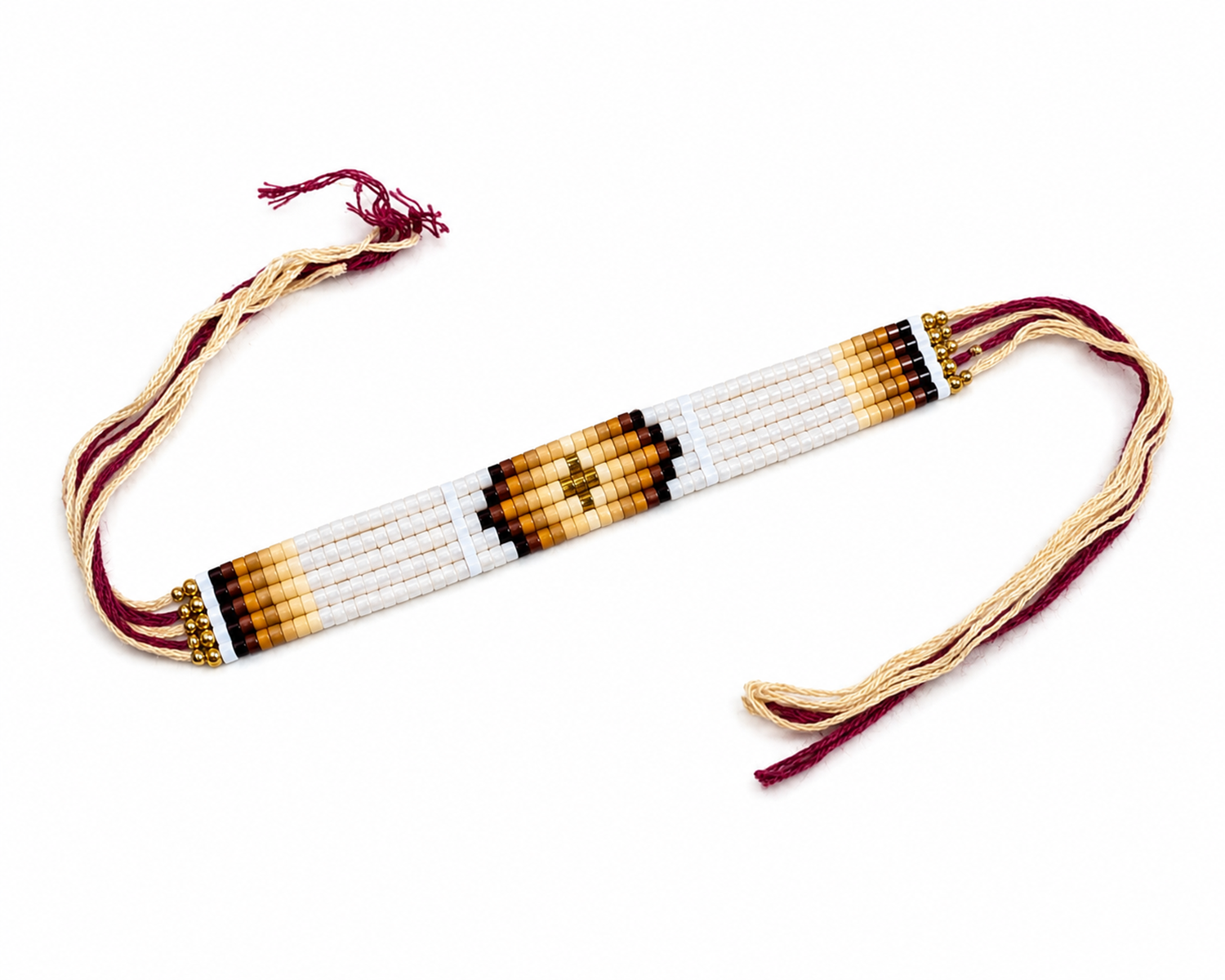 Handwoven Bohemian Beaded Rakhi for Brother