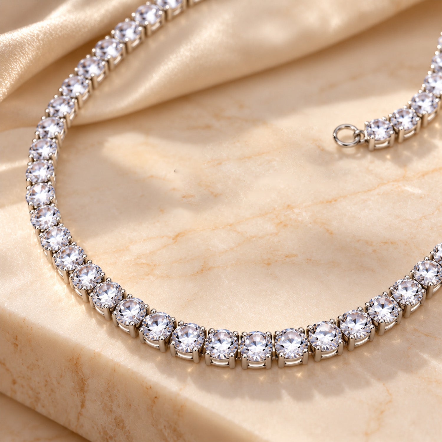 Square Strand R Mala Alloy Chain for Girls & Women's