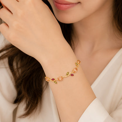 AD Stone Tulip Bracelet for Women & Girls