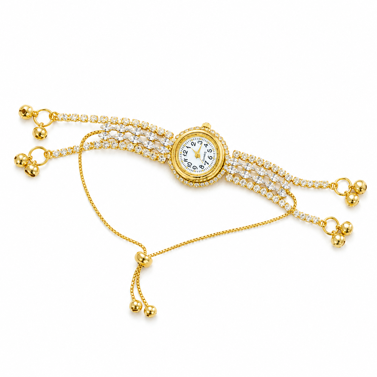 Crystal Stone Kashmiri Watch for Girls & Women
