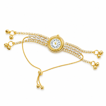 Crystal Stone Kashmiri Watch for Girls & Women
