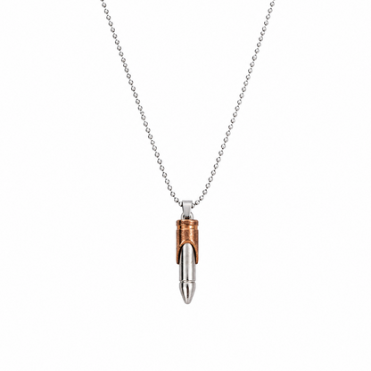 Bullet Pendant Necklace for Men & Boys with Ball Chain