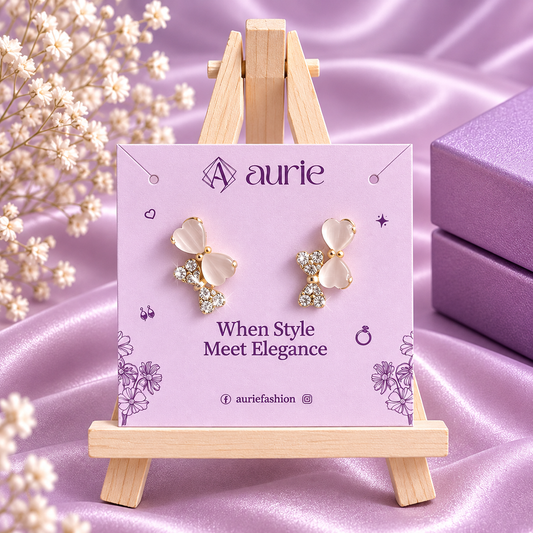 Butterfly Stud Korean Earrings Set for Girls & Women