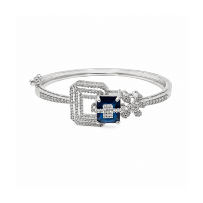 Ad Stone With Square Stone Floral Accents Bracelet for Girls & Women's