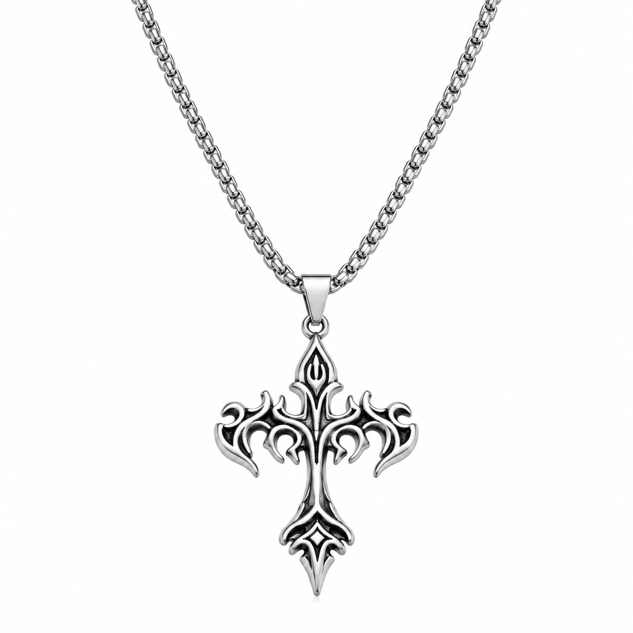 Stylish Gothic Cross Pendant for Men