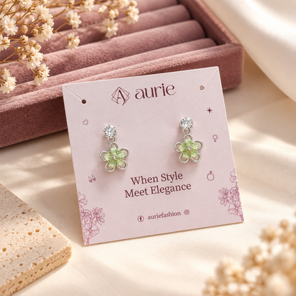 Dual Line Crystal Drop Earrings for Girls & Women's