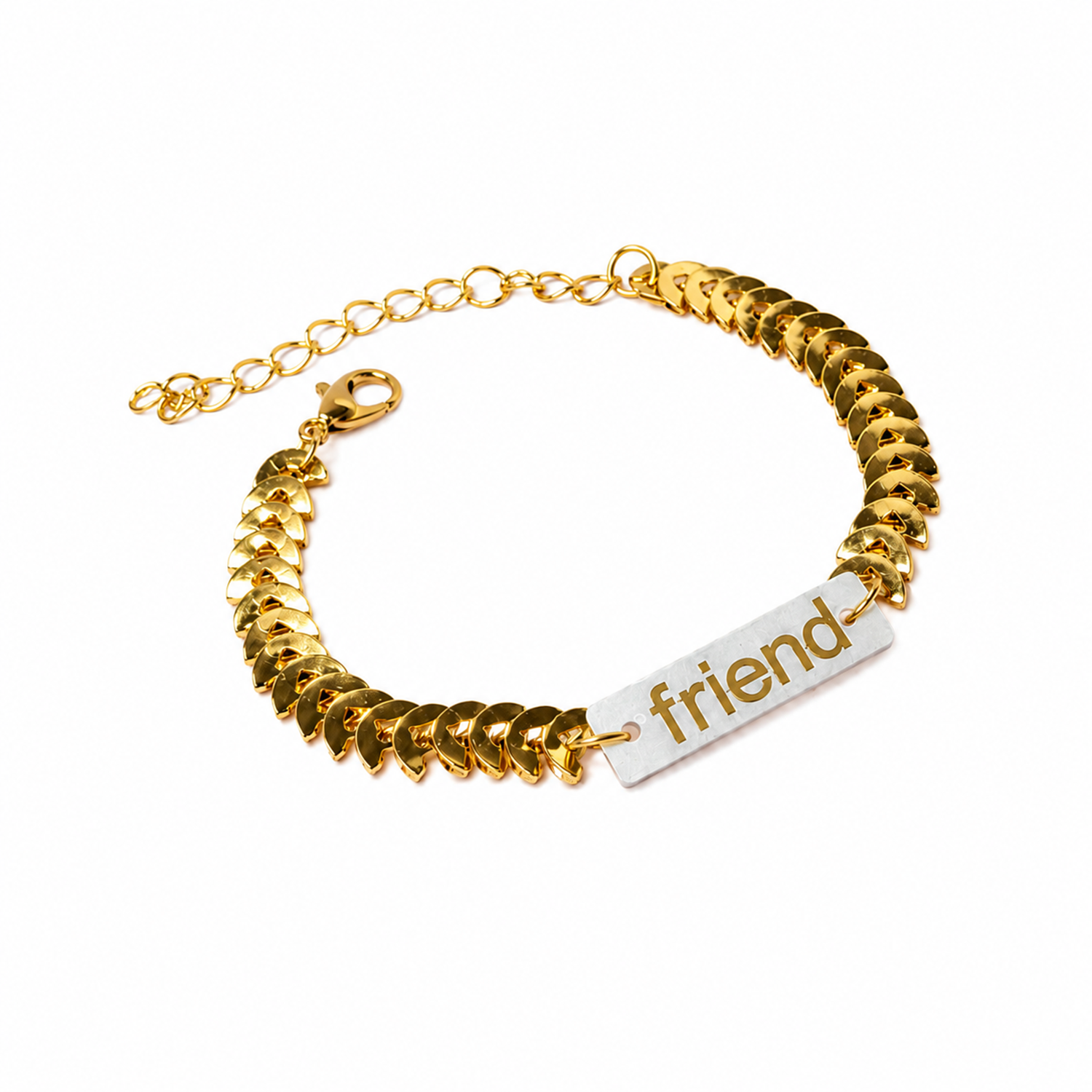 Central Bar Engraved Friendship Day Bracelets for Kids, Boys & Girls