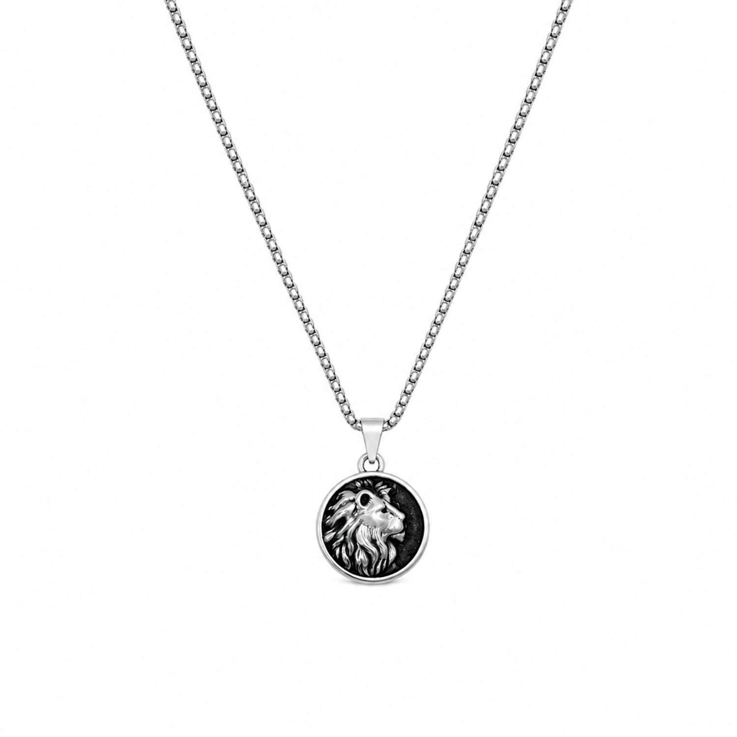 Circular Lion Pendant for Men & Boys