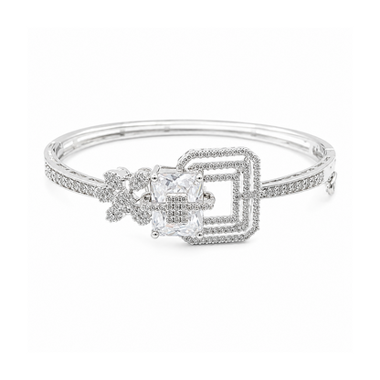Ad Stone With Square Stone Floral Accents Bracelet for Girls & Women's