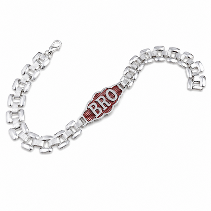 Premium Chain BRO Engraved Rakhi Gift for Brother