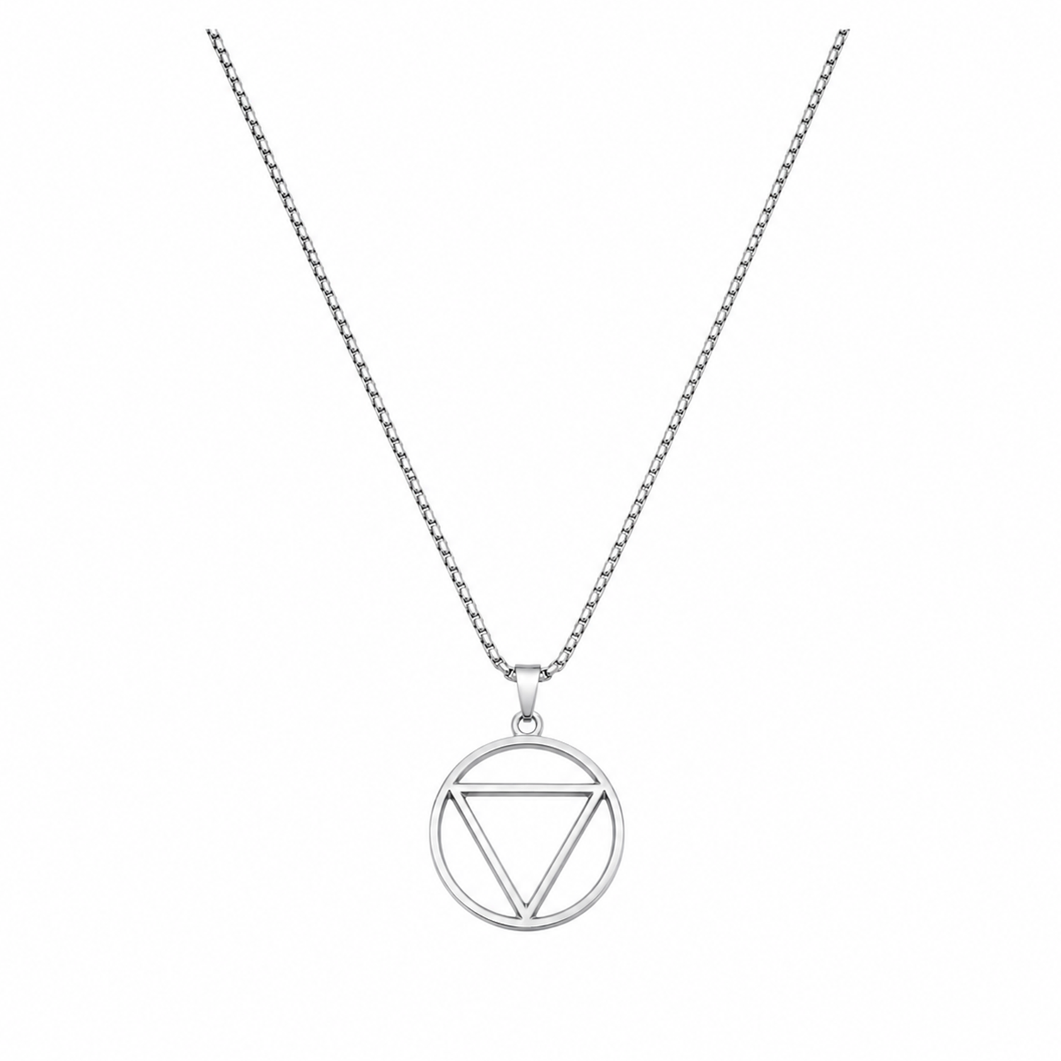 Circle and Triangle Geometry Pendant for Men & Boys