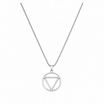 Circle and Triangle Geometry Pendant for Men & Boys