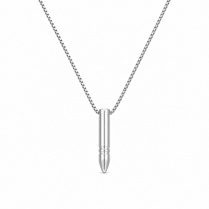Sleek Cylindrical Capsule Pendant for Men & Boys
