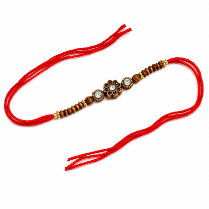 Elegant Floral Designer Rakhi for Brother