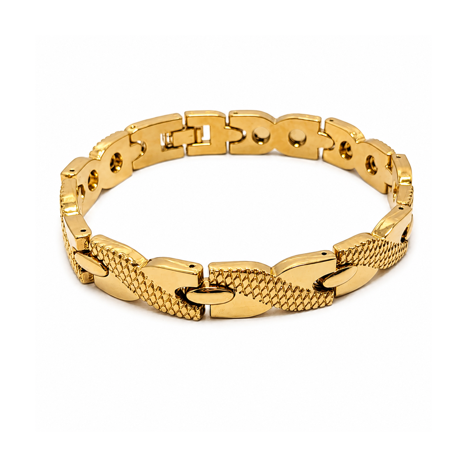 Interlink Bio Magnetic Therapy Stainless Steel Bracelet For Men