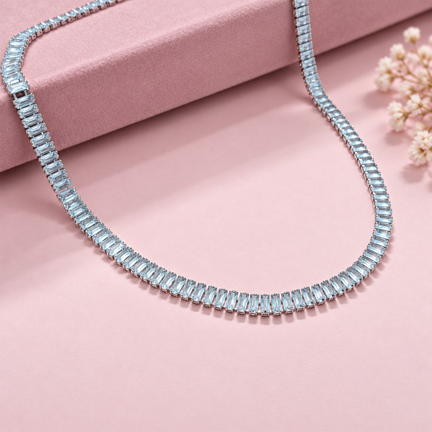 CZ Strand 2.5 x 5 Alloy Ad Mala Chain for Girls & Women's