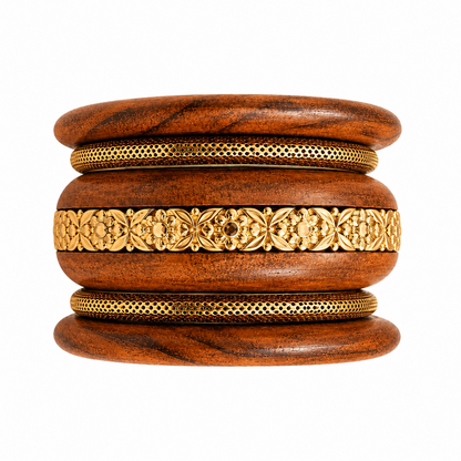 Classic Blocks Geometric Design Ethnic Bangle Set for Girls & Women's