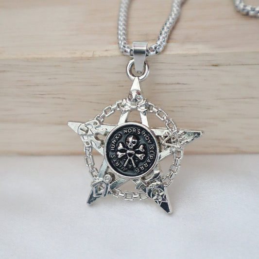 Warrior Star Compass Pendant For Men