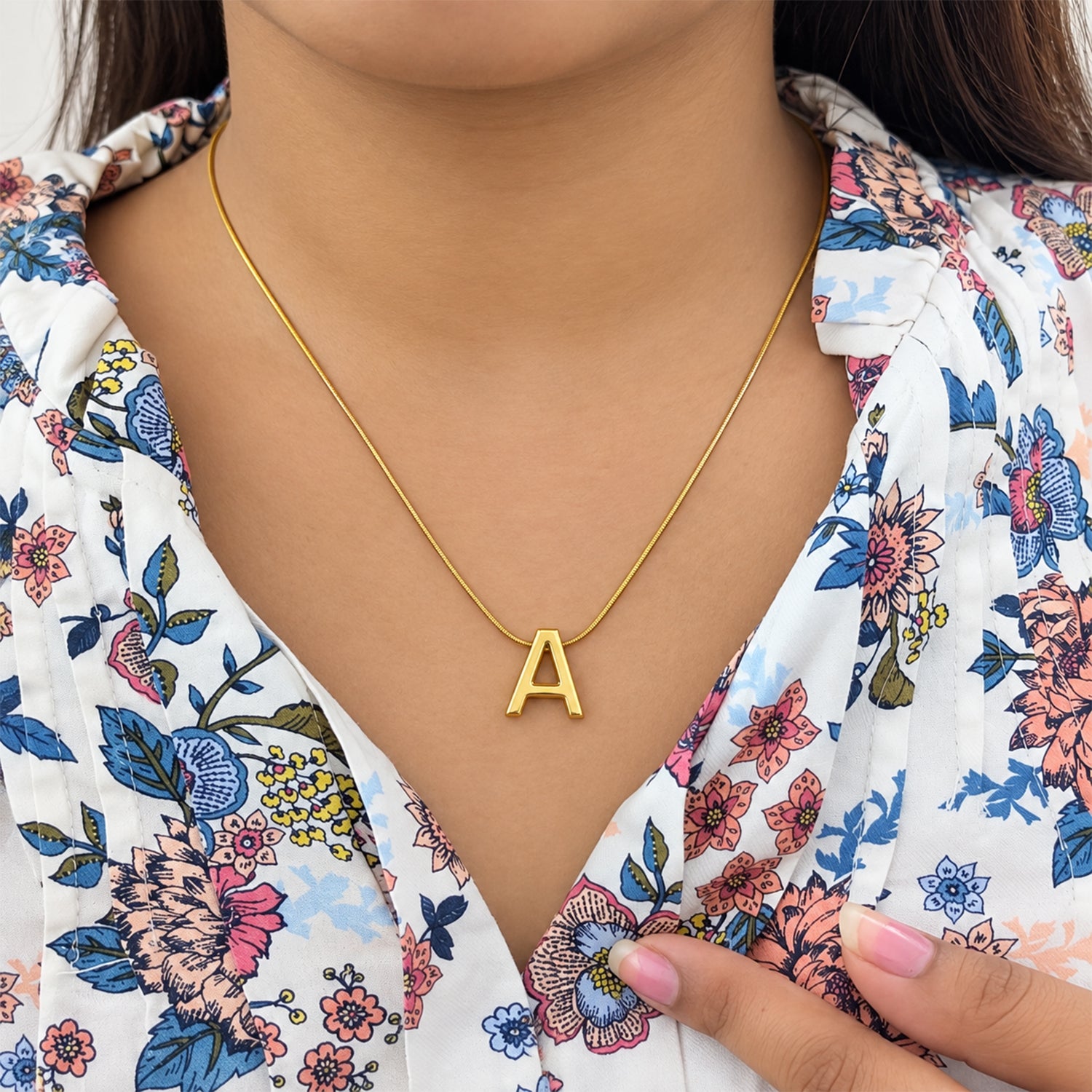 Trendy Shiny Alphabet Pendant for Girls & Women