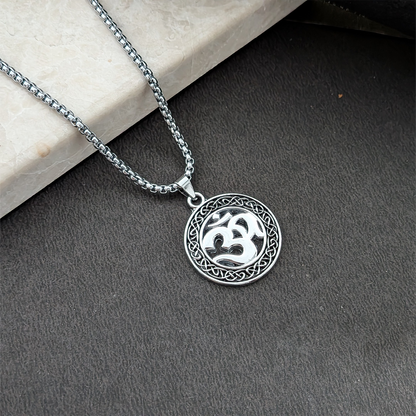 Om Celtic Knot Pendant Necklace for Men & Boys