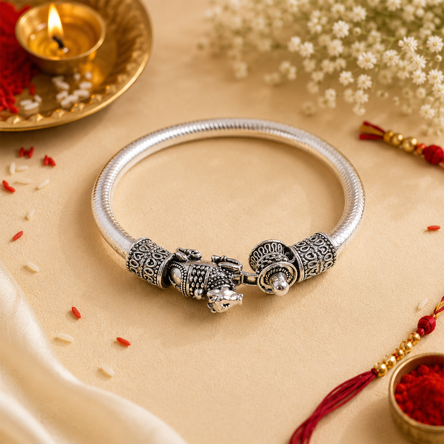 Nandi Bull Head Rakhi for Brothers