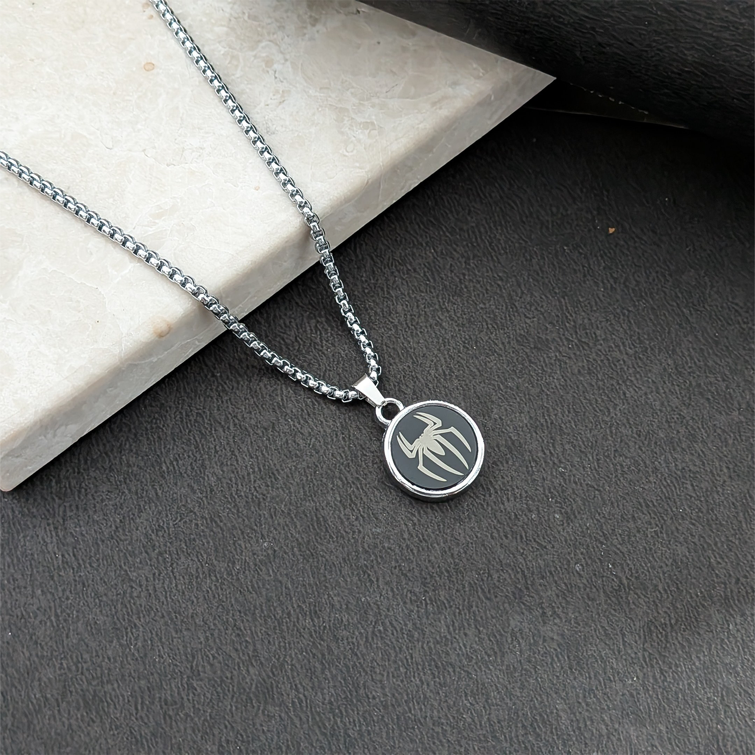 Spider Pendant Necklace for Men & Boys