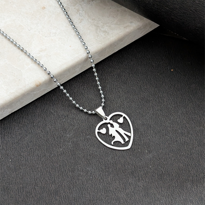Romantic Couple Heart Pendant for Men & Women