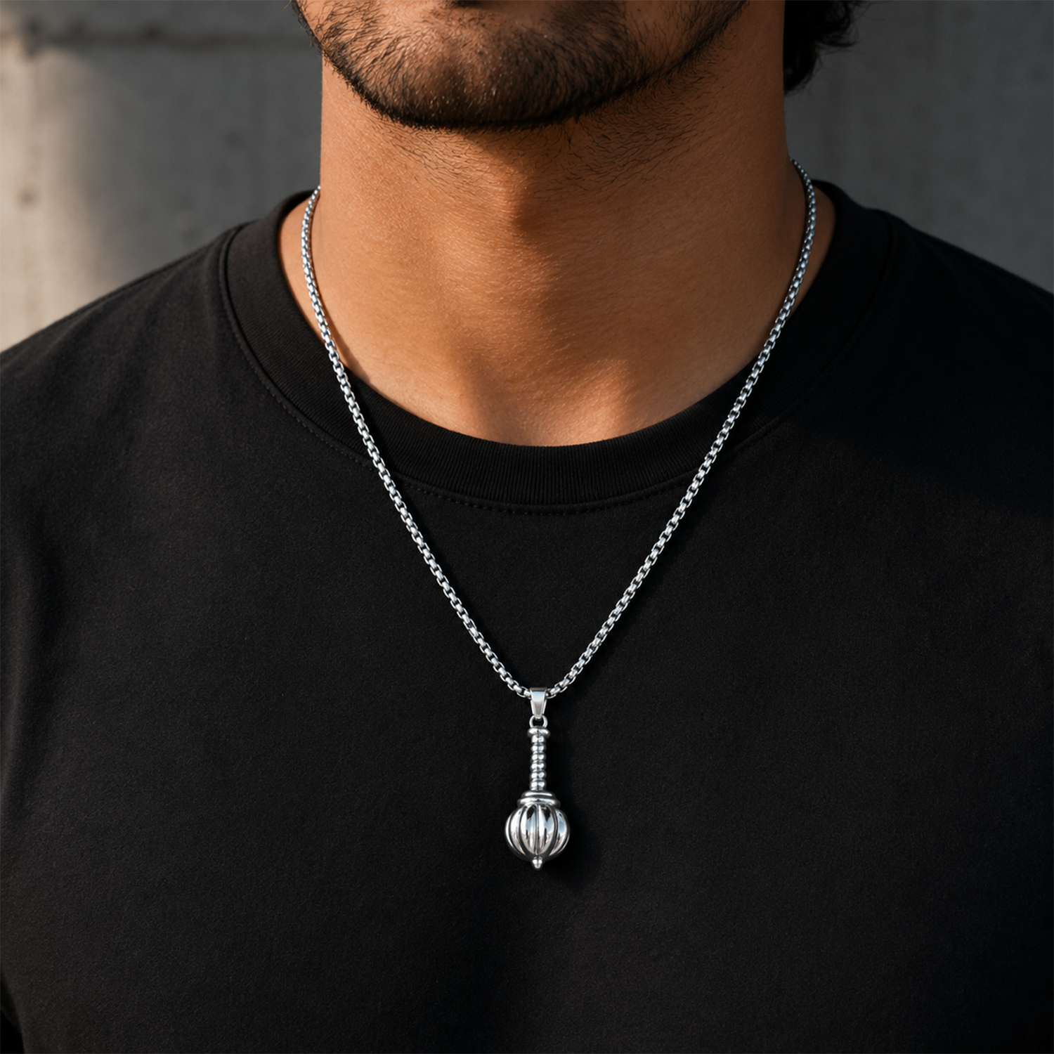 Lord Hanuman Gada Gold Pendant for Men & Boys