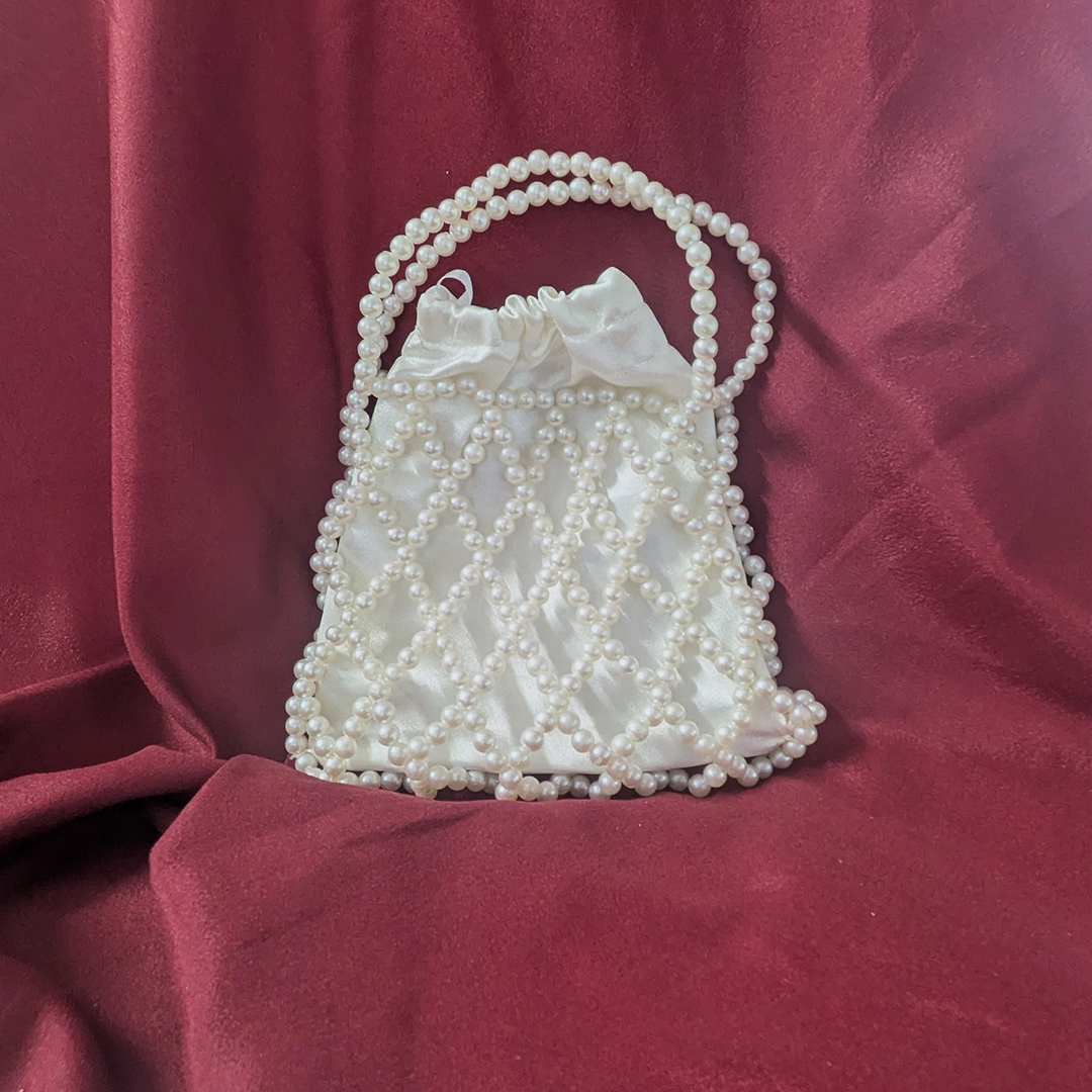 Luxe Pearl Net Potli Bag For Women