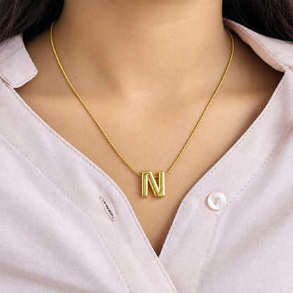 Trendy Shiny Alphabet Pendant for Girls & Women
