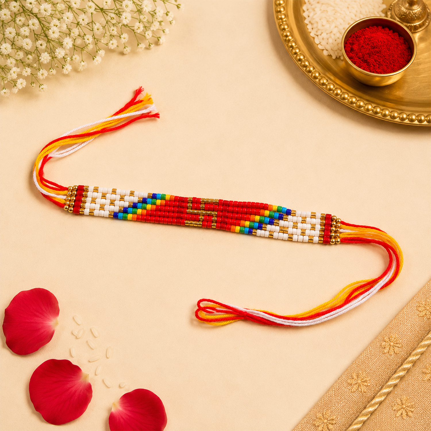 Handwoven Colorful Rakhi for Brother