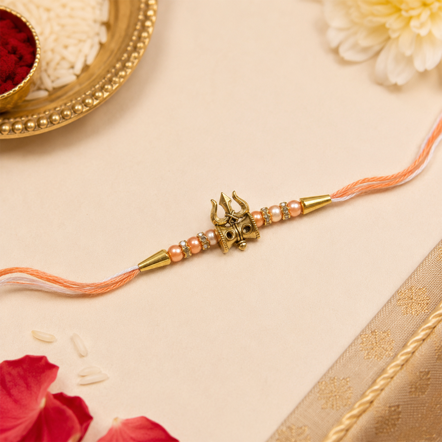Lord Shiva Trishul Designer Rakhi for Brother