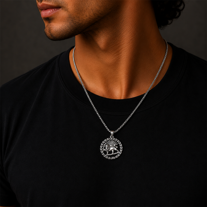 Lion Pendant Necklace for Men & Boys