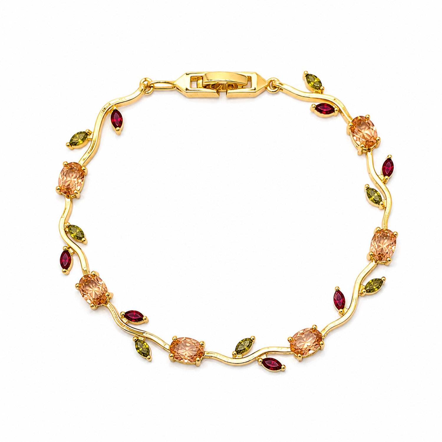 AD Stone Tulip Bracelet for Women & Girls