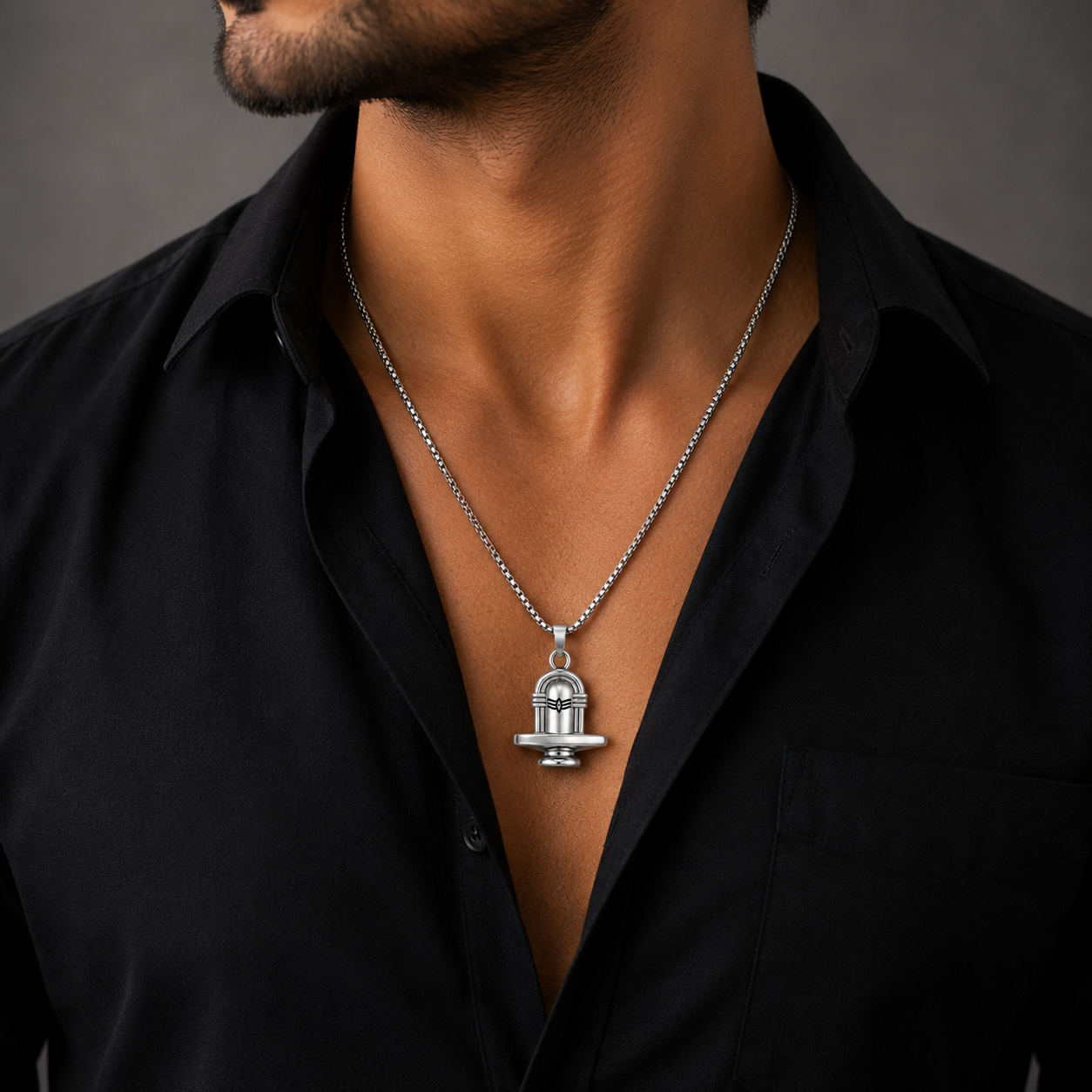 Spiritual Religious Shivaling Pendant for Men & Boys