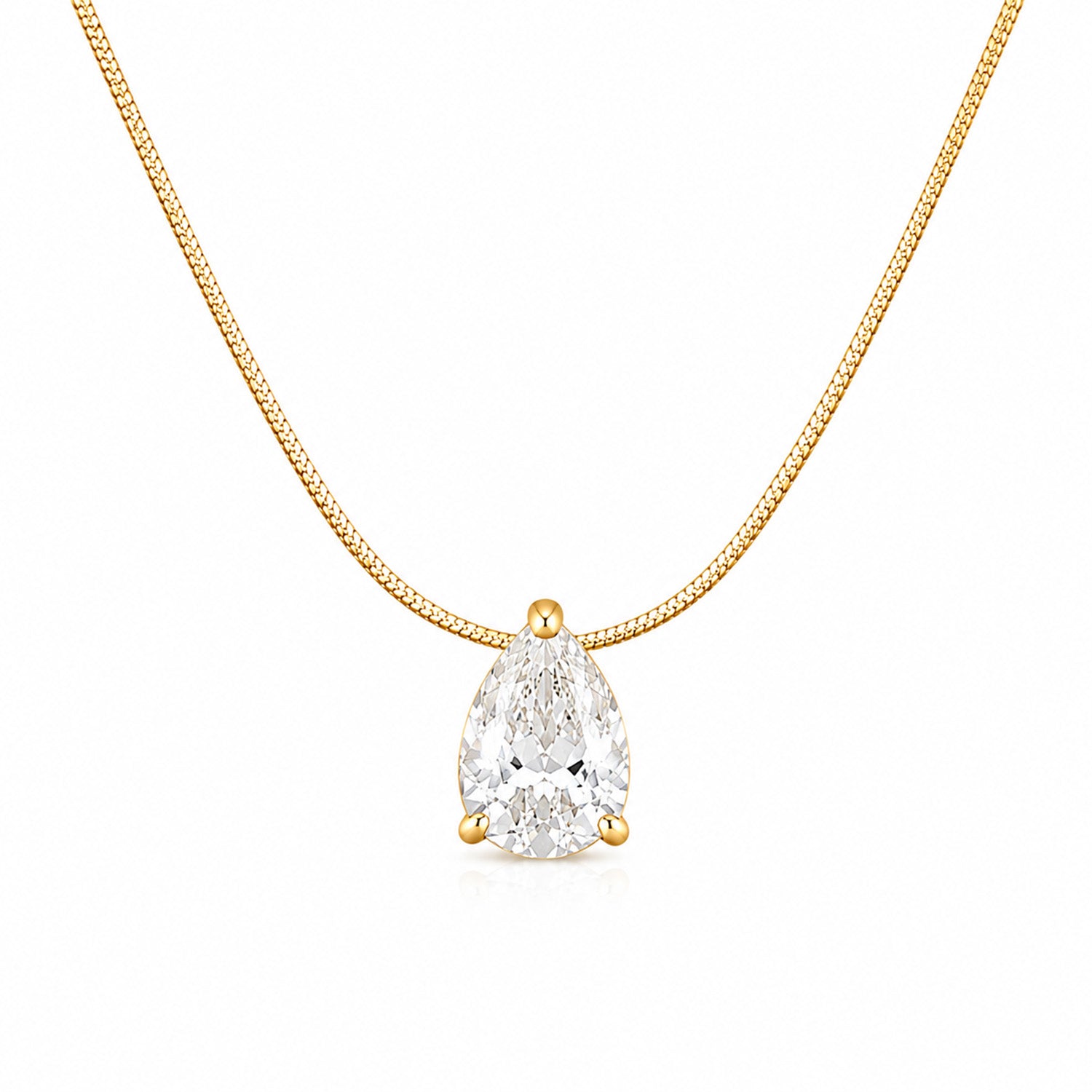 Angel Drop Central Stone Pendant for Girls & Women's