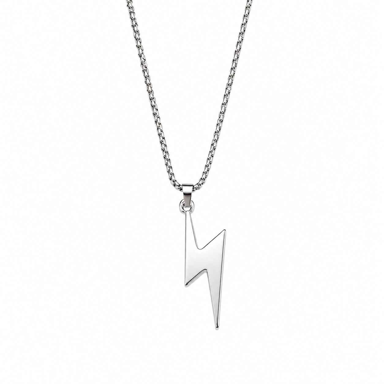 Lightning Bolt Pendant Necklace for Men & Boys